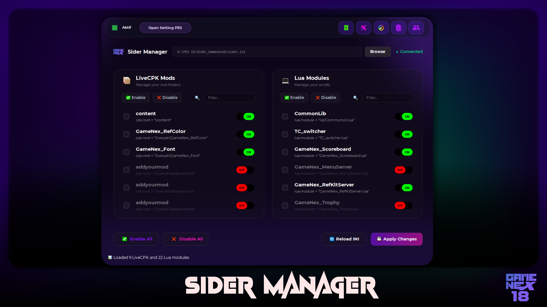 Sider Manager